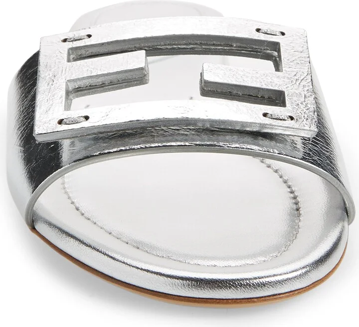 Baguette Metallic Slide Sandal - Image 4