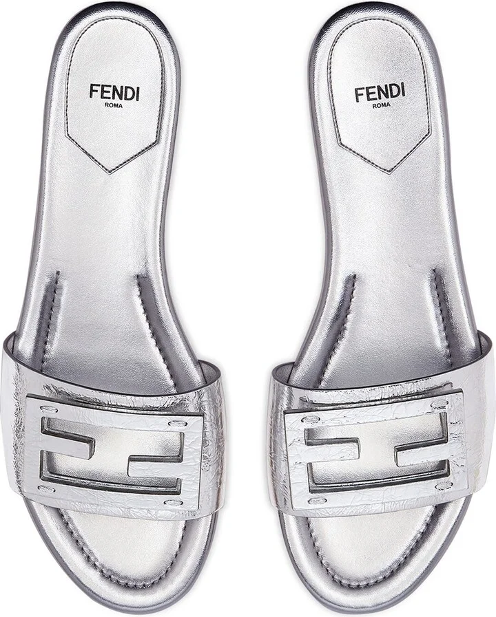 Baguette Metallic Slide Sandal - Image 5