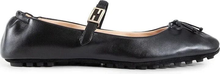 Baguette nappa ballerinas