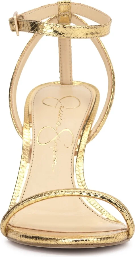 Baharia Snakeskin Ankle Strap Sandal - Image 4