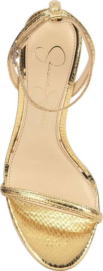 Baharia Snakeskin Ankle Strap Sandal - Image 5