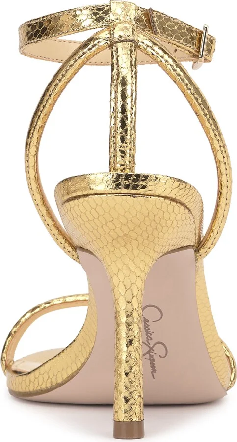 Baharia Snakeskin Ankle Strap Sandal - Image 7