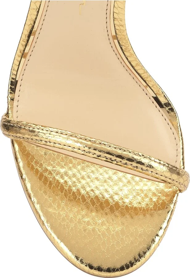 Baharia Snakeskin Ankle Strap Sandal - Image 8
