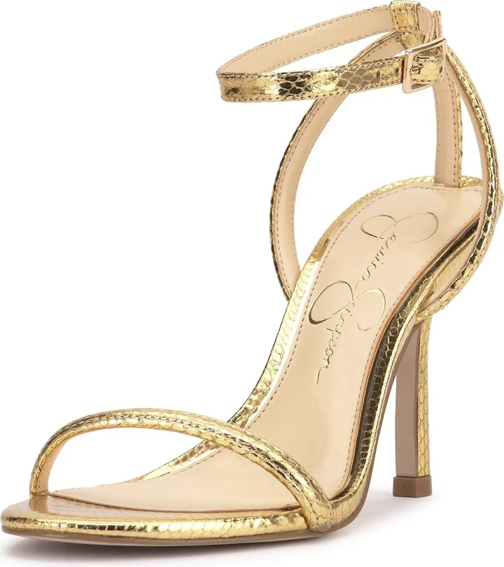Baharia Snakeskin Ankle Strap Sandal - Image 9