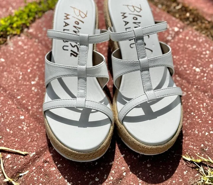 Bahia Rope Wedge In White