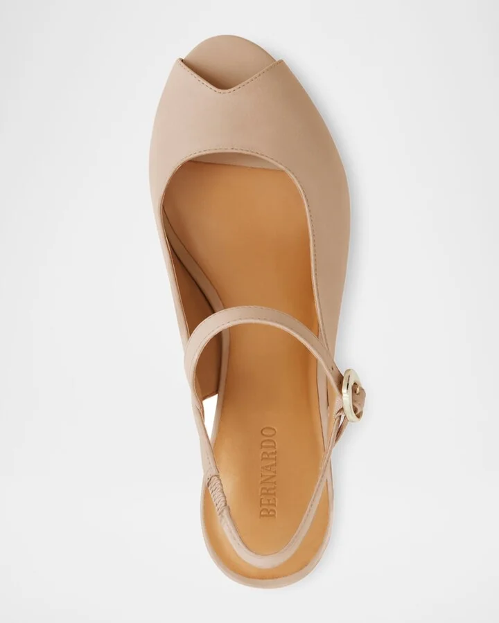 Bailen Leather Mary Jane Slingback Pumps - Image 4