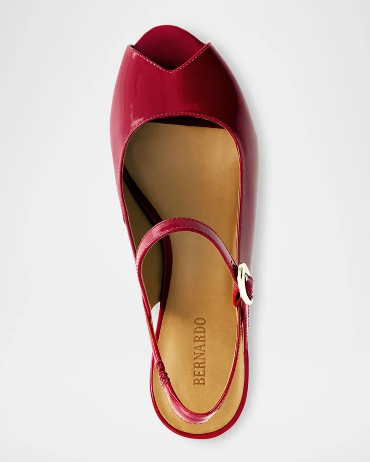 Bailen Patent Mary Jane Slingback Pumps - Image 3