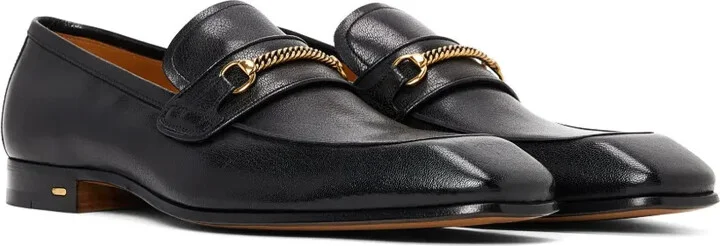 Bailey-chain leather loafers - Image 2