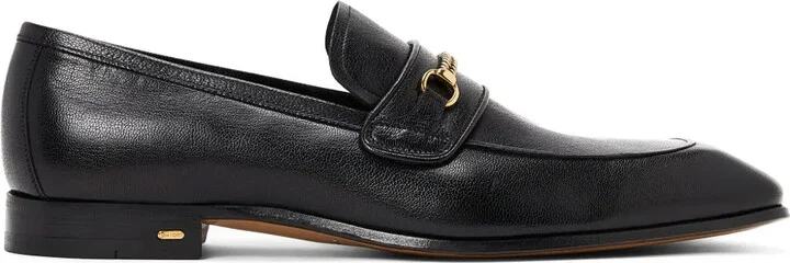 Bailey-chain leather loafers