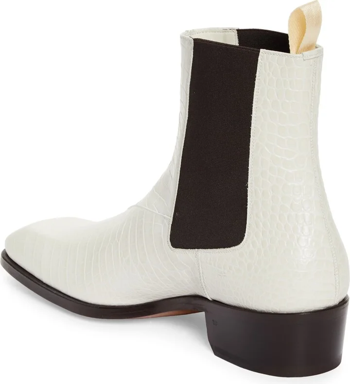 Bailey Croc Embossed Chelsea Boot - Image 2