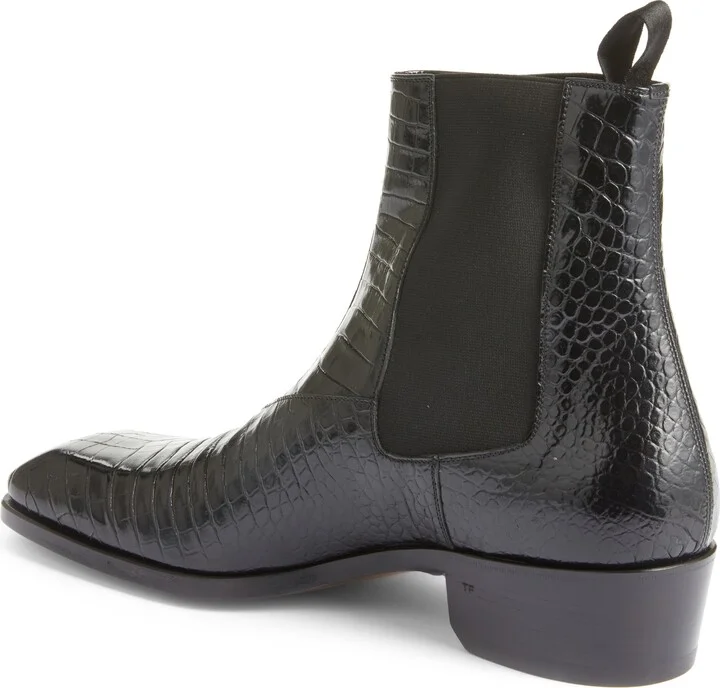 Bailey Croc Embossed Chelsea Boot - Image 2