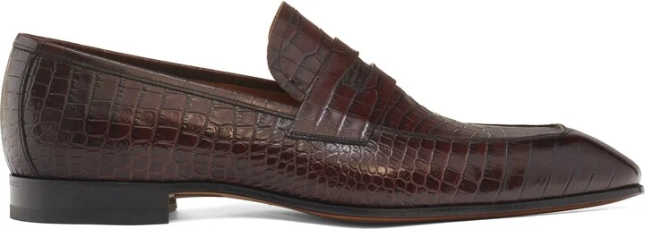 Bailey Croc Embossed Penny Loafer - Image 3