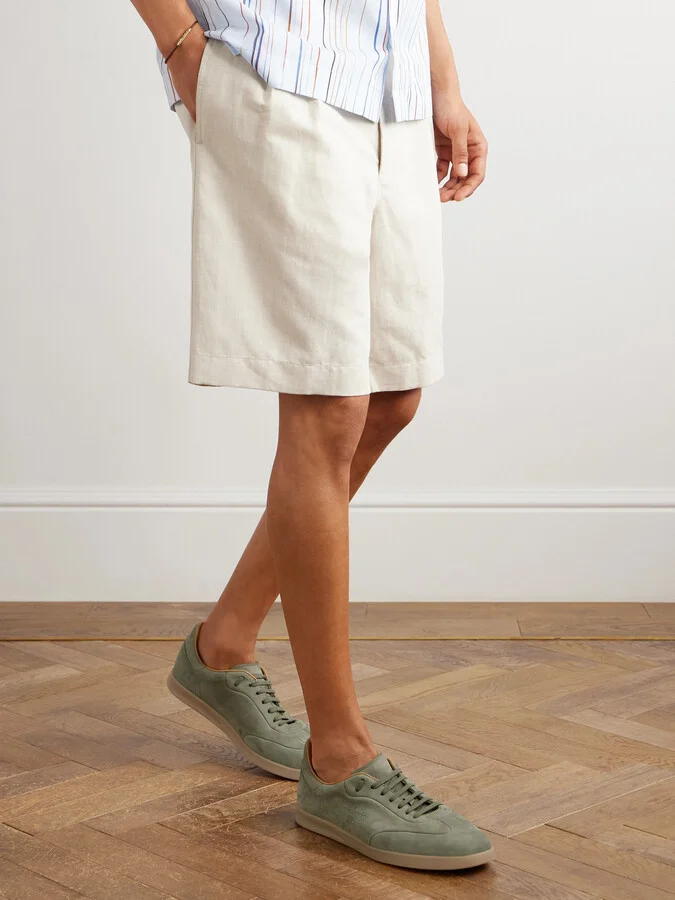 Bailey Logo-Embossed Nubuck Sneakers - Image 2