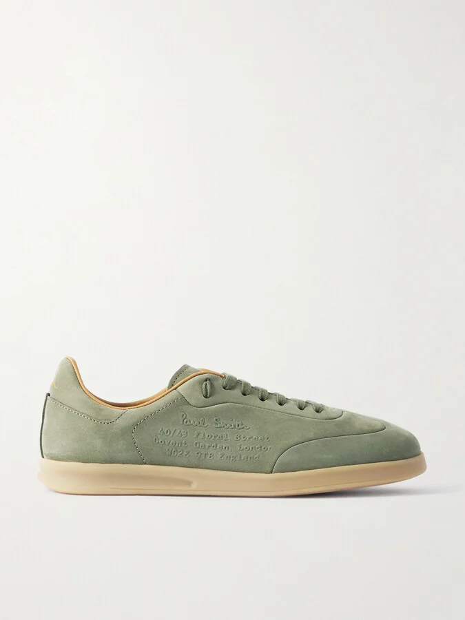 Bailey Logo-Embossed Nubuck Sneakers