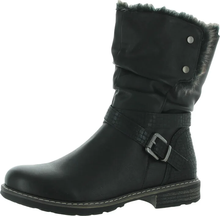 Bailey Womens Leather Cold Weather Winter Boots