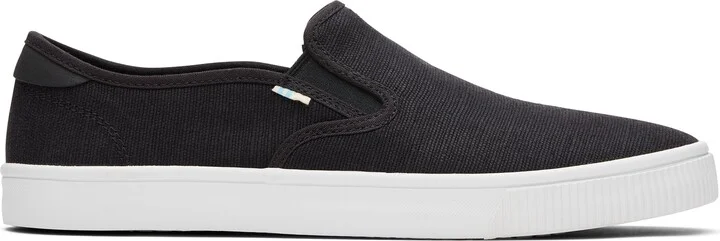 Baja Black Heritage Canvas Slip On Sneaker