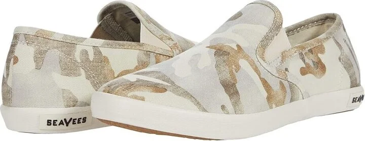 Baja Slip On Sneaker Women's US 7 Cream Camouflage Comfort Shoes KHD368