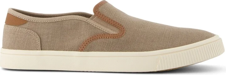 Baja Taupe Heritage Canvas Slip On Sneaker