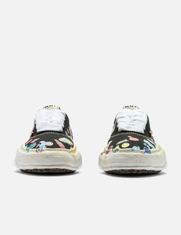 "BAKER" OG Sole Sticker Printed Canvas Low-top Sneakers - Image 2
