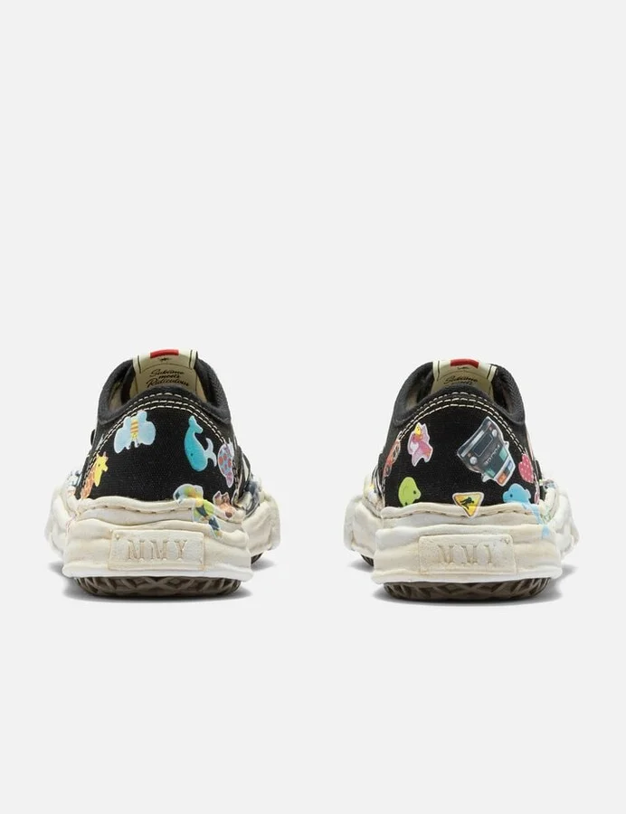 "BAKER" OG Sole Sticker Printed Canvas Low-top Sneakers - Image 3