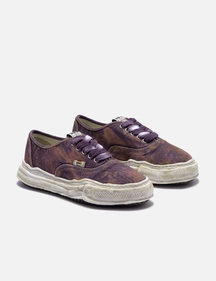 "BAKER" OG Sole Washed Denim Low-top Sneaker - Image 4