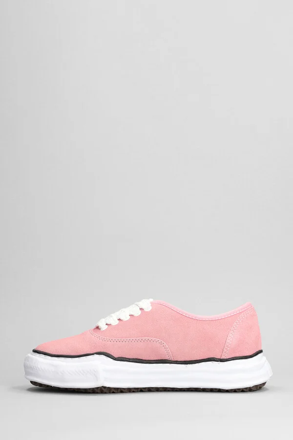 Baker Sneakers In Rose-pink Suede - Image 3