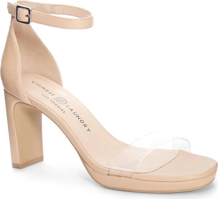 Balanced Tinie Platform Sandal In Clear