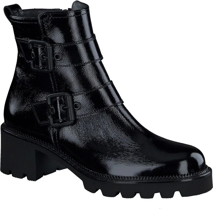 Black Crinkled Patent