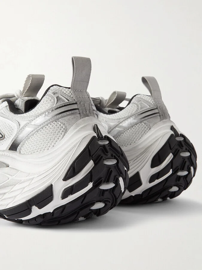 Balenciaga - 10xl Reduced Mesh And Rubber Sneakers - White - Image 4