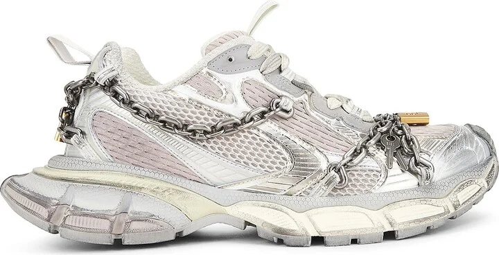 Balenciaga 3Xl Chain Sneakers in White