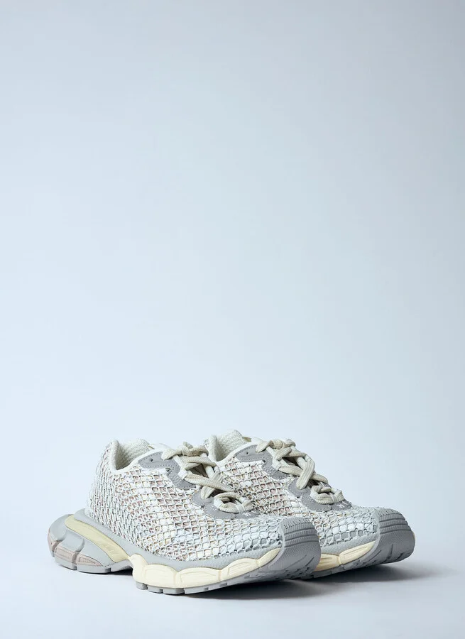 Balenciaga 3xl Fishnet Sneakers - Woman Sneakers White Eu - 37 - Image 2