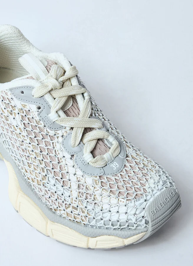 Balenciaga 3xl Fishnet Sneakers - Woman Sneakers White Eu - 37 - Image 3