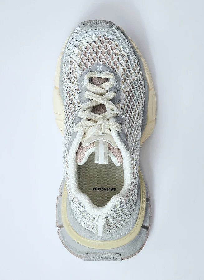 Balenciaga 3xl Fishnet Sneakers - Woman Sneakers White Eu - 37 - Image 5