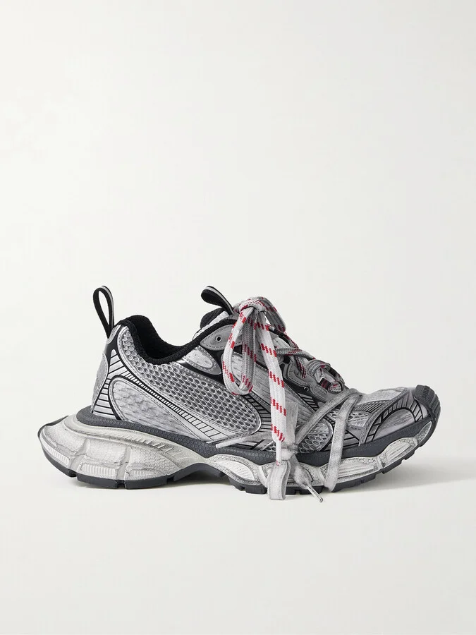 Balenciaga - 3xl Mesh And Rubber Sneakers - Gray