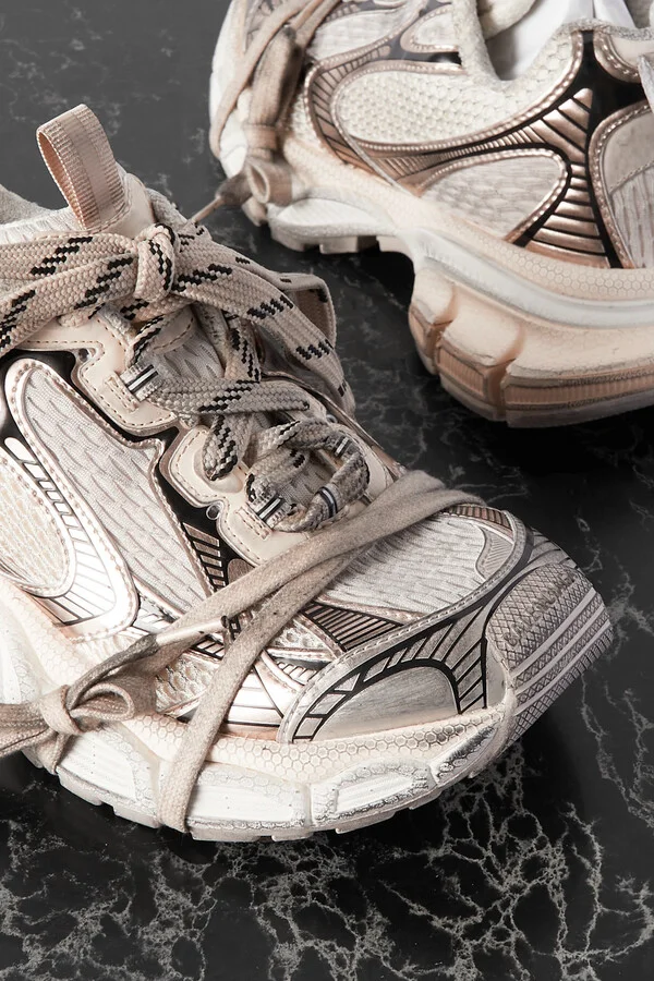 Balenciaga - 3xl Mesh And Rubber Sneakers - Neutrals - Image 4