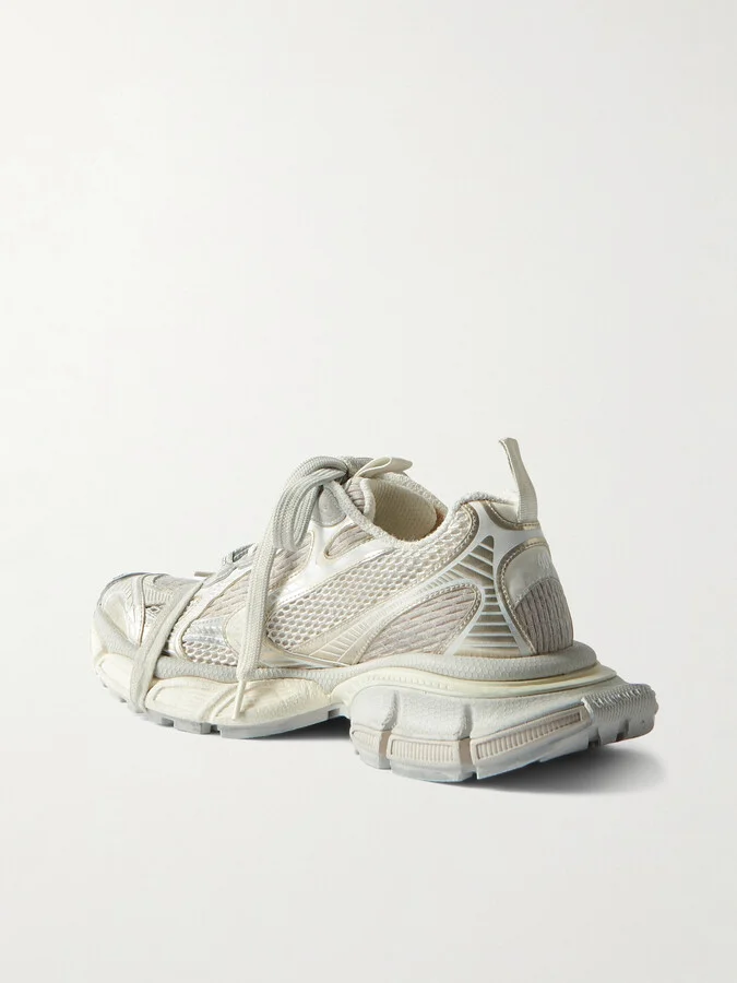Balenciaga - 3xl Mesh And Rubber Sneakers - Off-white - Image 3