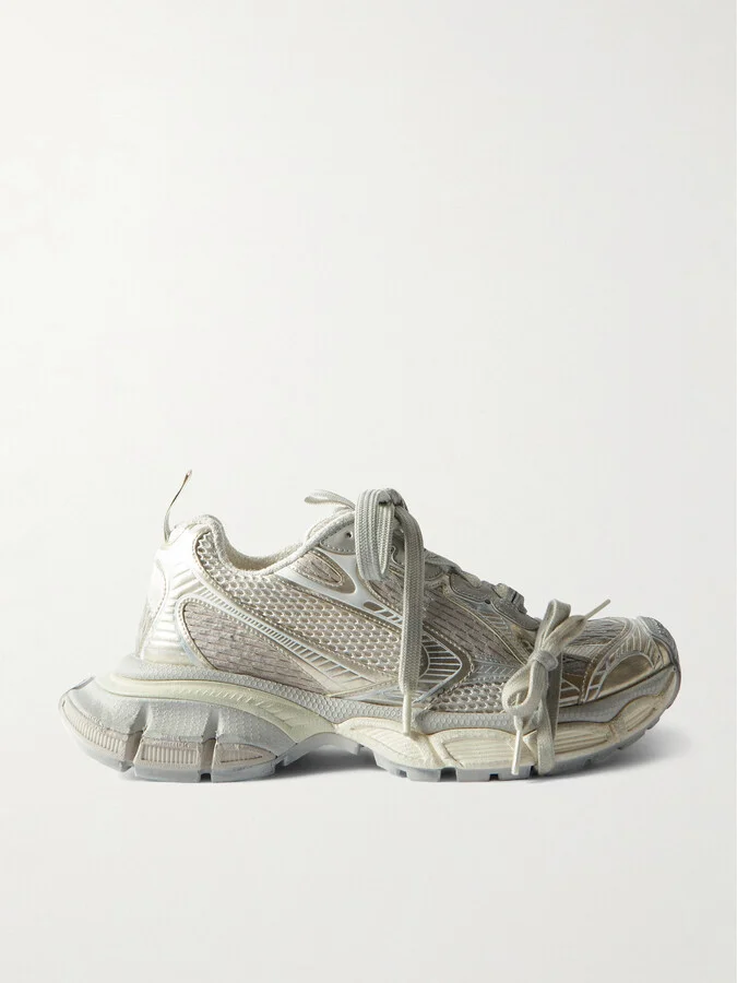 Balenciaga - 3xl Mesh And Rubber Sneakers - Off-white