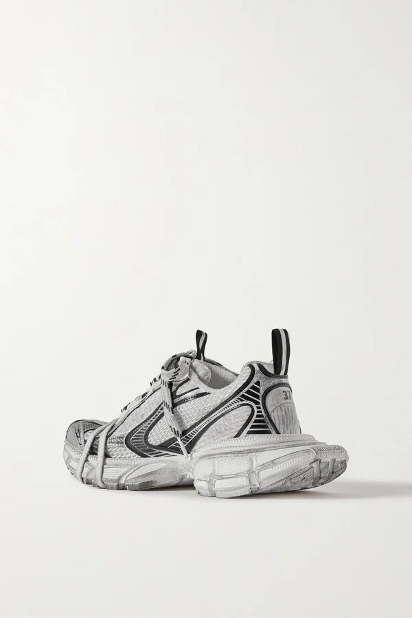 Balenciaga - 3xl Mesh And Rubber Sneakers - White - Image 3