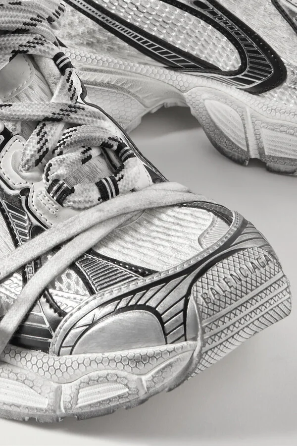 Balenciaga - 3xl Mesh And Rubber Sneakers - White - Image 4