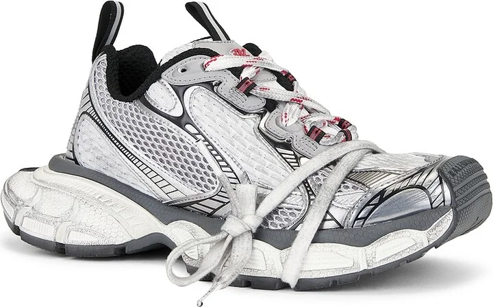 Balenciaga 3XL Satin Sneaker in Grey - Image 2