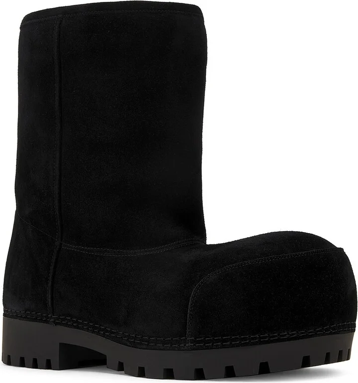 Balenciaga Alaska Fur Low Boot in Black - Image 2