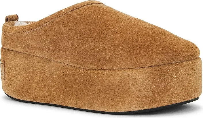Balenciaga Alaska Platform Slide in Brown - Image 2