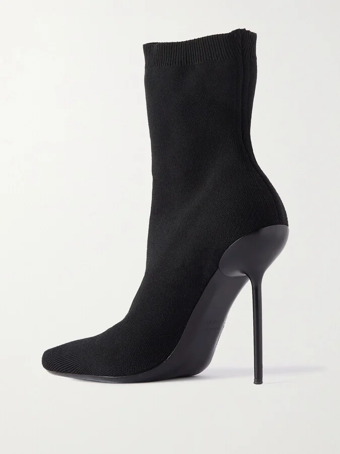 Balenciaga - Anatomic Stretch-knit Sock Boots - Black - Image 3