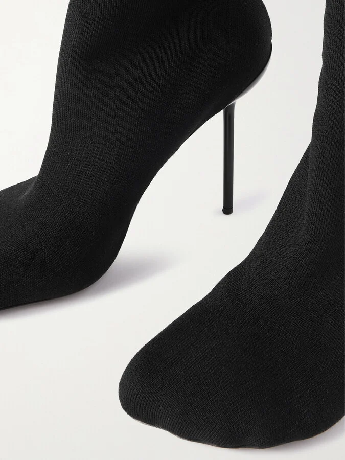 Balenciaga - Anatomic Stretch-knit Sock Boots - Black - Image 4