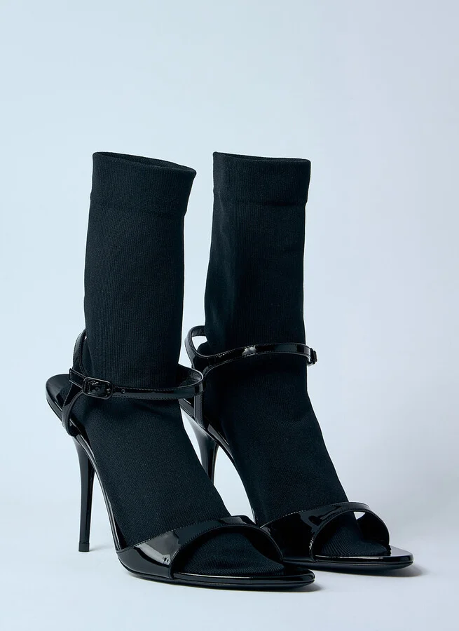 Balenciaga Avenue Sock 110mm Heel Sandals - Woman Heels Black Eu - 40 - Image 2