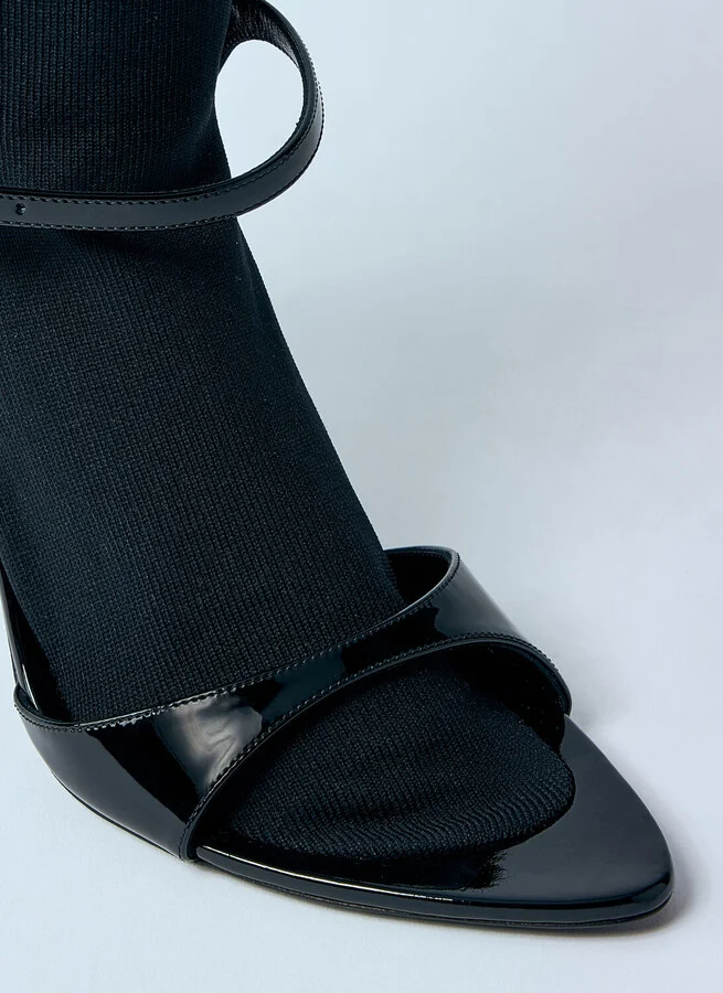 Balenciaga Avenue Sock 110mm Heel Sandals - Woman Heels Black Eu - 40 - Image 3