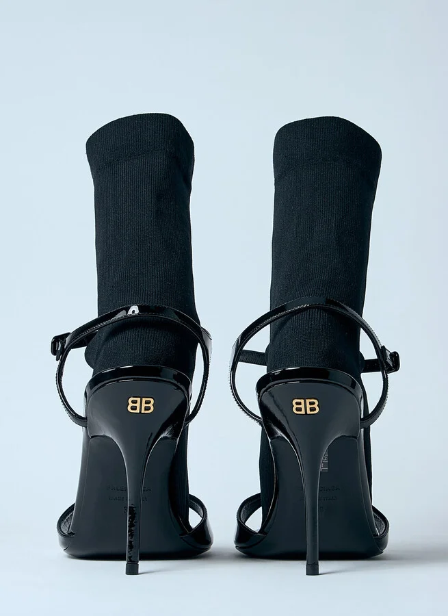 Balenciaga Avenue Sock 110mm Heel Sandals - Woman Heels Black Eu - 40 - Image 5