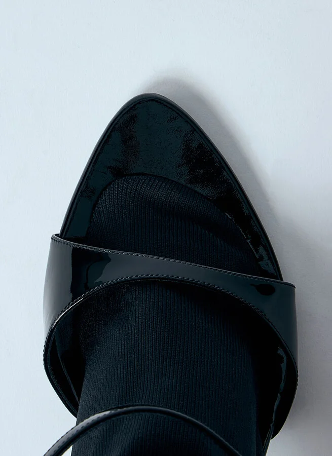 Balenciaga Avenue Sock 110mm Heel Sandals - Woman Heels Black Eu - 40 - Image 6