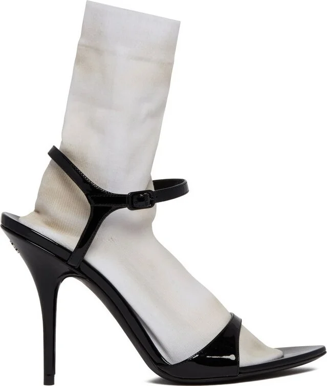 Balenciaga Avenue Sock Heeled Sandals
