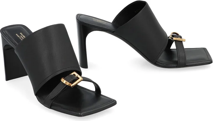Balenciaga Bel Air Leather Sandals - Image 3